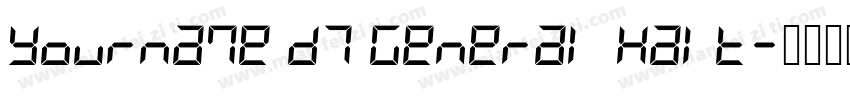 Yourname D7 General Halt字体转换